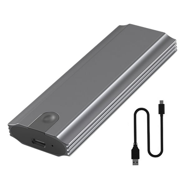 M.2 External SSD Case SATA3.0 6Gbps NVMe/NGFF Hard Drive Enclosure Plug and Play