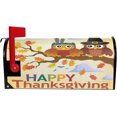 thumbnail image 2 of Thanksgiving Owls Magnetic Mailbox Cover MailWraps Fall Autumn Garden Yard Home Decor for Outside Oversized-25.5" x20.8", 2 of 5