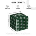 thumbnail image 4 of Fotbe Green Buffalo Plaid Merry Christmas Porta Pañuelos Decorativo de Cuero, Caja Cuadrada Moderna para Pañuelos Faciales, Organizador y Dispensador 5x5x5'', 4 of 7