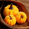 thumbnail image 6 of 12Pcs Small Rustic Faux Velvet Pumpkins Decorative Pumpkins Foam Pumpkins for Fall Thanksgiving Halloween Table Centerpiece Decor, 6 of 7
