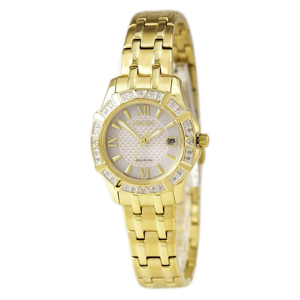 citizen watch silver and gold