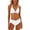 White, variant on Bikini Sets for Women Halter Push Up Triangle Bikini Top with High Waisted Swim Bottom Two Piece Swimsuit Bathing Suit
