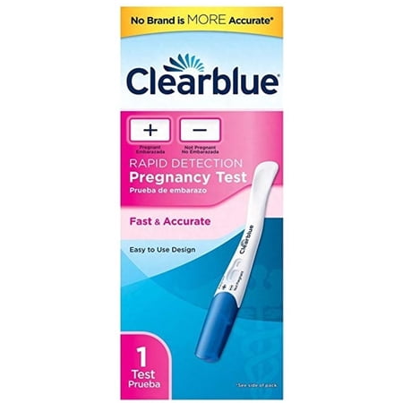 Clearblue Easy Fast and Accurate Rapid Detection Pregnancy Test, 1 ea (Pack of 2)