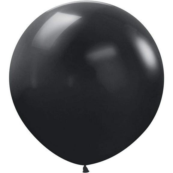 24 inch Sempertex Deluxe Black Latex Balloons (10 Pack) - Party Supplies Decorations