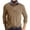 Khaki, variant on hotojiny Men's Long Sleeve T-Shirt Casual Basic Shirts Button up Collared Lightweight Pullover Work Tops with Pocket