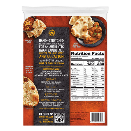Stonefire Original Naan, 8.8 oz, 2 Count