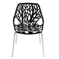 thumbnail image 6 of Gzxs Industrial Vintage Dining Chairs, 4pcs/Set Bird's Nest Style Lounge Chair Dining Chair for Indoor and Outdoor Bistro Kitchen Cafe Chairs (Black), 6 of 10