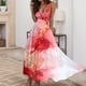 thumbnail image 1 of WILLBEST Vestidos de Algodon para Mujer, Vestidos Cómodos, Vestido de Trabajo sin Mangas, Manga Corta, Estampado, Cuello En V, Vestido de Moda para Mujer, Vestido Largo Mediana​​, 1 of 3