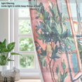 thumbnail image 4 of Yayeee Window Curtains Light Filtering 63"x42" Grommet Panel Pair Home Living Room Decor, Pink Boat, 4 of 7