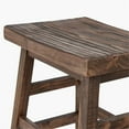thumbnail image 4 of Home Square 20"H Reclaimed Wood Barstool in Brown - Set of 3, 4 of 8
