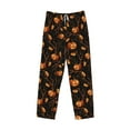 thumbnail image 6 of Goofa Halloween With Pumpkins Pattern Printed Soft Pajama Pants for Men, Wide Leg Comfy Casual Lounge Yoga Pants-Small, 6 of 9
