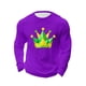 thumbnail image 3 of Mens Casual Camisetas, Carnaval Impreso Manga Larga Cuello Redondo Suelto Ajuste Superior, 3 of 5