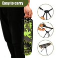 thumbnail image 4 of Chaise Pliante Portable Tabouret Trépied Pliant d'Extérieur Fauteuil Inclinable Repose-Pieds Paresseux Repose-Jambes Chaise de Camping Repose-Pieds pour Randonnée Pêche Pique-Nique, 4 of 9