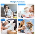 thumbnail image 6 of Portable Handheld Fan, Foldable Pocket Fan with 3000 mAh Battery, Mini Desk Fan, Rechargeable USB Fan, 3 Speed Wind, Personal Small Fan, Strong Airflow, Super Quiet, for Girl, Women, Outdoor, Indoor, 6 of 6