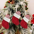 thumbnail image 5 of Mini Christmas Stockings, Denbek Set Of 10 Christmas Knitted Stockings | Multi-Use Candy Bags, Utensil Holders & Tree Ornaments For Holiday Decor, Christmas Decorations Indoor, 5 of 8