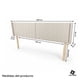 thumbnail image 3 of Cabecera King Size Lumen Raya Vertical 3 En 1 Moderna, 3 of 8