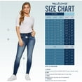 thumbnail image 6 of WallFlower Women's Luscious Curvy Bootcut Mid-Rise Bling Insta Stretch Juniors Jeans (Standard and Plus), 6 of 10