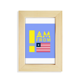 thumbnail image 1 of Soy de Liberia Escritorio de madera Arte Pintura 5x7 pies Marco de foto, 1 of 4