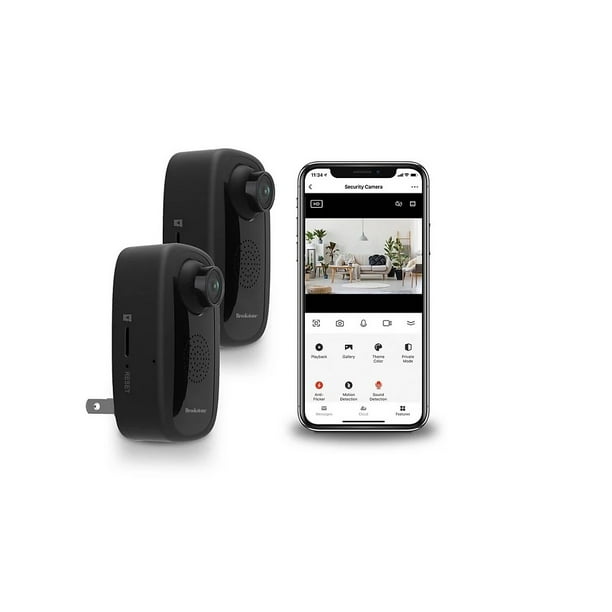 Brookstone BKWIFICAMSWC 2PK Cordless Security/Surveillance WiFi Camera