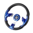 thumbnail image 4 of Car Steering Wheel, Akozon 13in 320mm Universal PU Leather Cover Sport Racing Drift Steering Wheel, 4 of 8