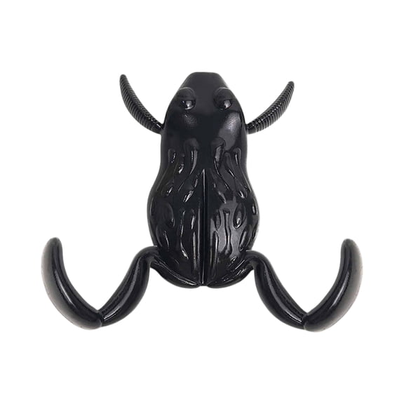 Floating Frog Legs Topwater Fishing Lure, Bionic Shape Surface Bait for Freshwater Outdoor Angling Use for Bass Snakehead L, Black