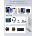 thumbnail image 7 of iHome 45W Ultra Slim Wall Charger, Dual USB-C Ports, GaN Technology, Folding Prongs, Travel Friendly, ETL Certified, White, 7 of 7