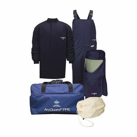 National Safety Apparel Arc Flash Protection Clothing Kit,M KIT4SC40NGMD