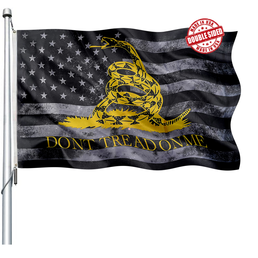 Don't Tread On Me North Carolina Gadsden Flag Banner - 3' X 5' Gun Rights Liberty Banner