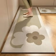 thumbnail image 6 of New 1 pc Japanese style soft kitchen diatomite mud floor mat, super anti slip, super absorbent, easy to handle carpet (F,60x180cm), 6 of 7