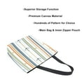 thumbnail image 3 of FORMRS Womens Canvas Tote Bag with Zipper Inner Pocket Shoulder Handbag, Nautical Pattern, 3 of 7