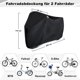 thumbnail image 5 of Funda impermeable para bicicleta para 2 bicicletas, funda protectora transpirable para exteriores con ojales de bloqueo para bicicletas de montaña y de carreras, 5 of 5