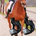 thumbnail image 5 of 5 Saddle Stirrups, Lightweight Safety Horse Saddle, Flexible, Hand Polished, Horse, Alumi - Black, 5 of 10