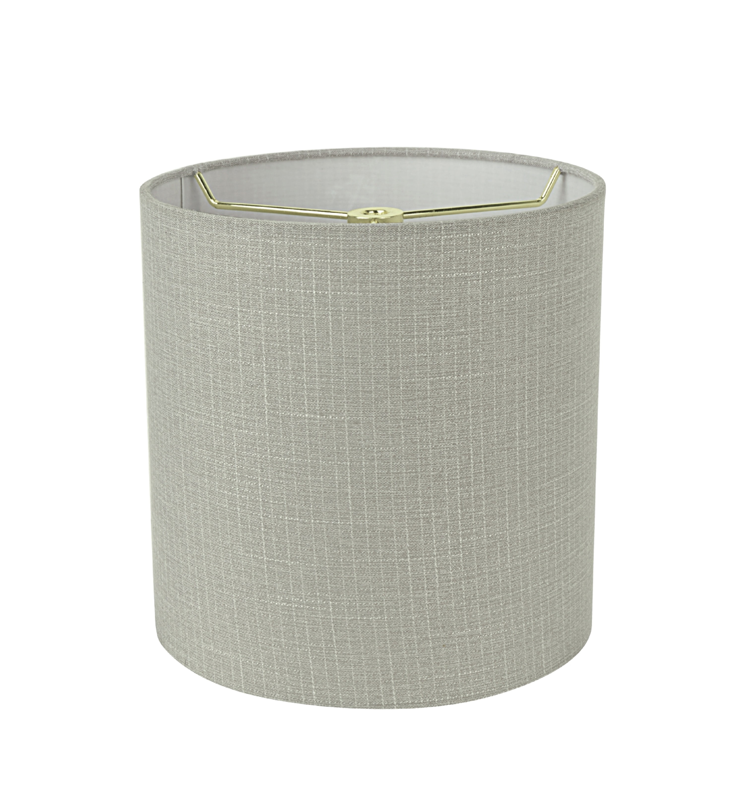 Aspen Creative 31236 Transitional Drum (Cylinder) Shape Spider Construction Lamp Shade in Grey, 8" wide (8" x 8" x 8")