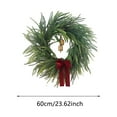 thumbnail image 3 of Norfolk Pine Wreath 18/20 Inch, Real Touch Artificial Christmas Wreath for Front Door, Realistic Green Holiday Decor for Indoor Outdoor Home Decor, 3 of 6
