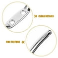 thumbnail image 4 of OULII 2Pcs Stainless Steel Flag Pole Cleat Hook for Securing Flag Ropes 15.20X2.10X1.70CM in, 4 of 8