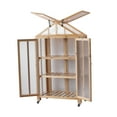 thumbnail image 5 of Expert Gardener Wooden Frame Greenhouse With Secure Locks For Indoor and Outdoor - Backyard Use, 5 of 12