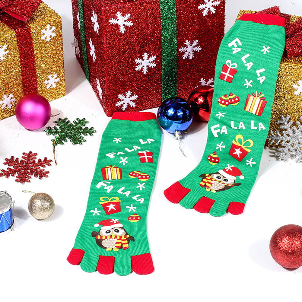 Christmas Mens&Womens Xmas Cotton Socks Santa Snowman Snowflake Socks Gifts 