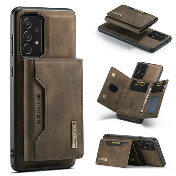 for Samsung Galaxy A32 4G Case ,Magnetic Buckle Leather Detachable Wallet Cover, Card Pocket Back Flip Kickstand Shockproof Business Slim Phone Case For Samsung Galaxy A32 4G,
Coffee