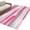 Pink, variant on Yellow Gray Stripes 2'x6' Runner Rugs for Hallway Kitchen Bedside Non Slip, Watercolor Modern Abstract Minimalist Entryway Rug Runners with Rubber Backing, Long Carpet Runner for Laundry Room