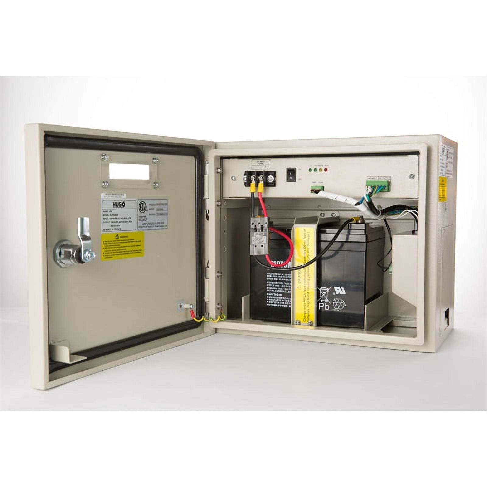 Hugo 350W Pure Sine Wave Battery Backup For Tankless Water Heaters And Gas Appliances With Brass Flow Sensor
