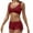 01-Red, variant on Dezsed Womens High Waisted Swimsuits High Waisted Shorts Bikini Set Sporty Two Piece Bathing Suits Athletic Swimwear for Women Black XL
