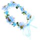 thumbnail image 4 of Blue Plastic Floral Crown Headband for Women Adjustable and Elegant Design for Wedding Party Photo Prop Fits Most Heads, 4 of 5