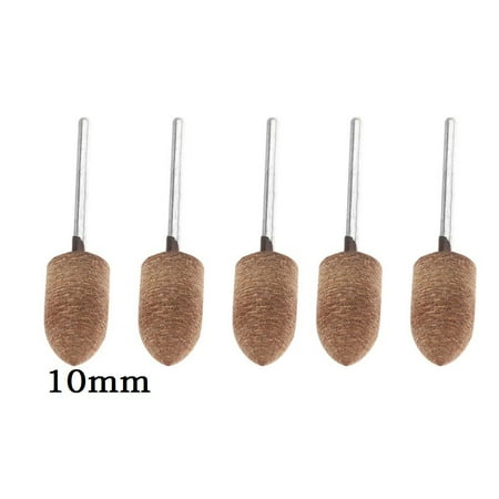 

YIQH 5PCS 3mm Shaft Leather Grinding Head Abrasive for Mold Polishing Rotary Tool
