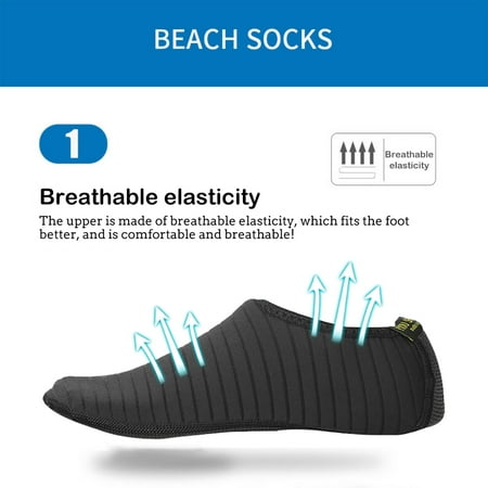 

UDAXB Socks Men s and Women s Water socks Barefoot Speed Dry Anti-skid Water Socks Yoga