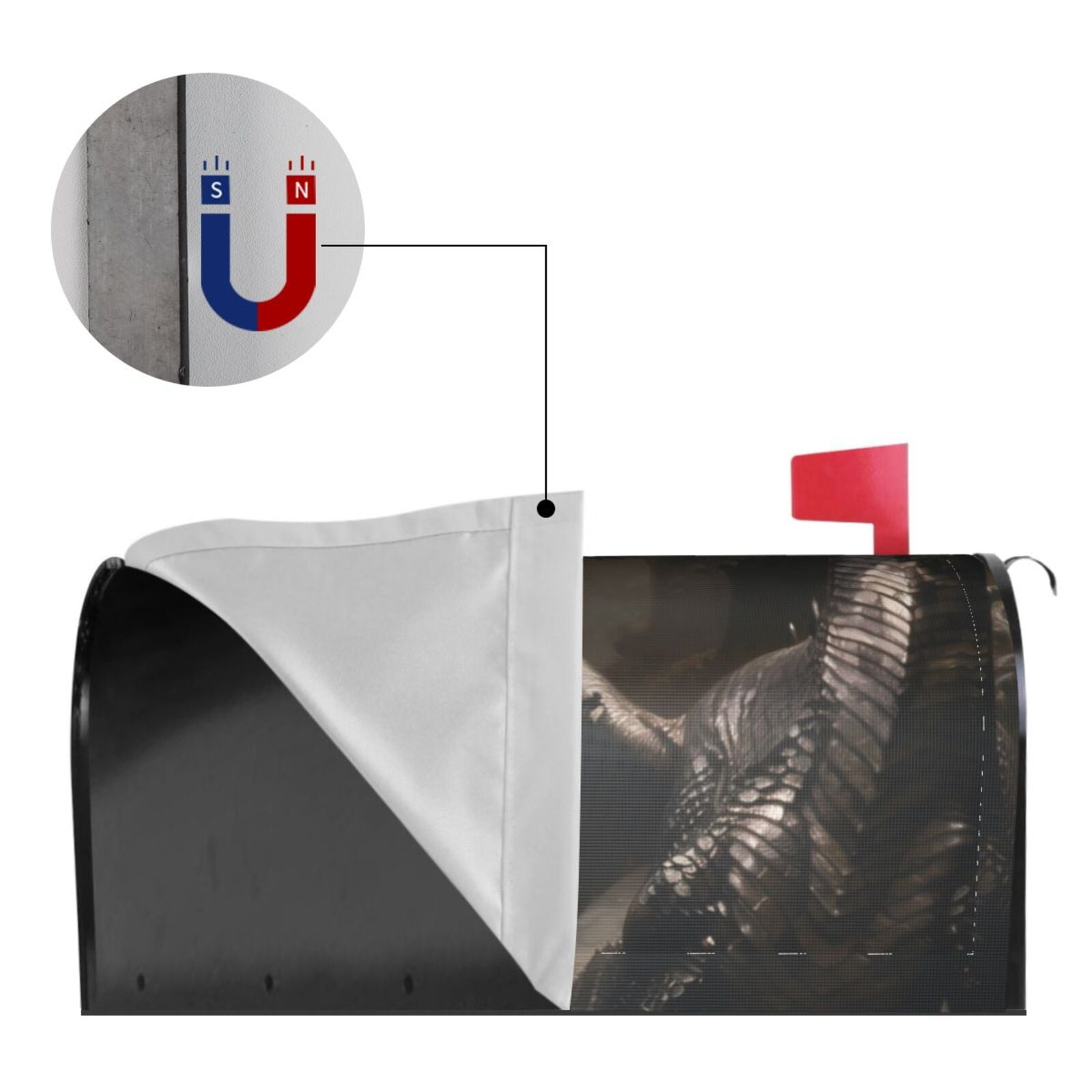 Kdxio Magnetic Mailbox Cover 21x18 in Mailbox Cover Outdoor Decoration Holiday Mailbox Covers for Home Garden Yard-21x18 in