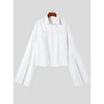 thumbnail image 3 of Men's Stylish Lengthen Sleeve Design Shirts Casual Party Polyester Shirts, 3 of 7