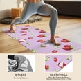 thumbnail image 4 of Strawberry Plants Fruit Cat Flower Hot Yoga Mat Towel Non Slip for Hot Yoga - Quick-Drying Yoga Mat Cover with 4 Corner Pockets with Travel Bag - Hot Yoga Towel Non Slip 74"x26", 4 of 6