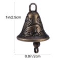 thumbnail image 3 of Campanas de campana de Metal para jardín, campanilla colgante de latón, cascabeles artesanales, cascabel de Navidad Vintage, Chime pequeño de bronce, en miniatura Shui Feng, 3 of 4