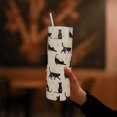 thumbnail image 5 of Cat Tumbler, Halloween Black Cat Gifts for Women Cat Lovers, Witchy Gifts for Women, Black Cat Travel Coffee Mug, Goth Gifts for Women, Cat cup, Witch Tumbler, Halloween Cat with Straw and Lid 20 Oz, 5 of 6