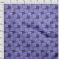 thumbnail image 4 of oneOone Viscose Jersey Medium Purple Fabric Floral Silhouette Sewing Craft Projects Fabric Prints By Yard 60 Inch Wide, 4 of 4